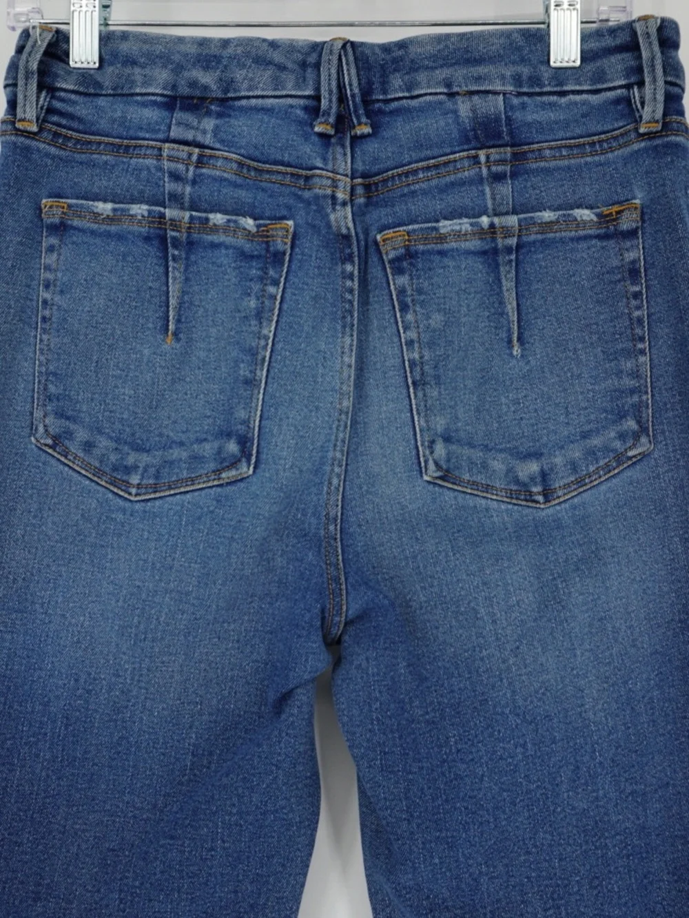Good‎ American Good Good Curve Straight Jeans Raw Hem 8/29 Style GSTDBPL67T EUC